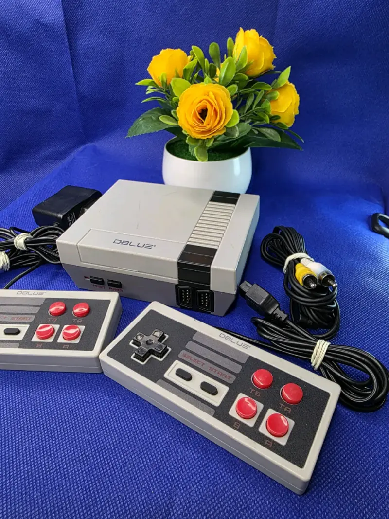 Consola retro Dblue con dos controles