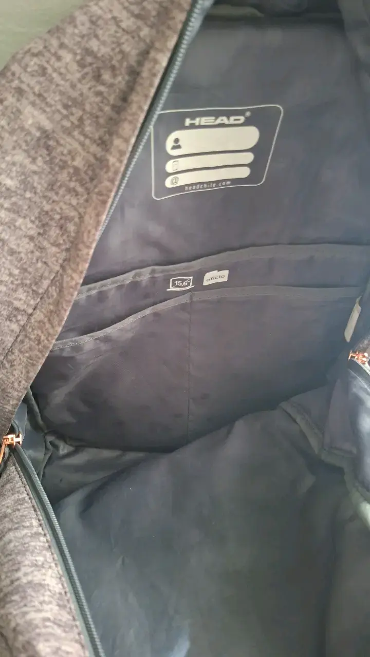 Mochila Head gris con múltiples bolsillos - 2