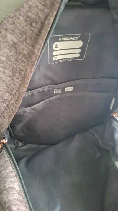 Mochila Head gris con múltiples bolsillos - miniatura 2