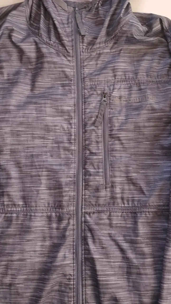 Chaqueta Columbia gris con capucha - 1