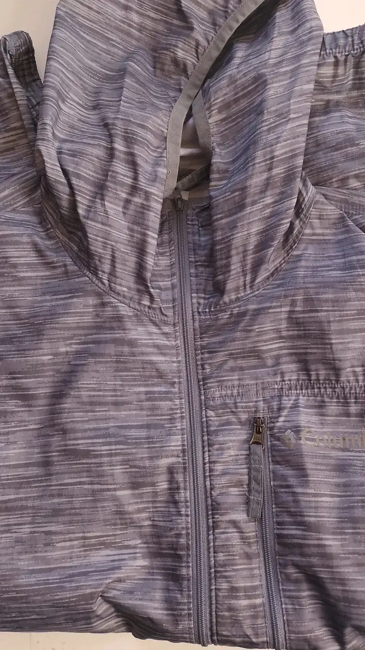 Chaqueta Columbia gris con capucha - 2