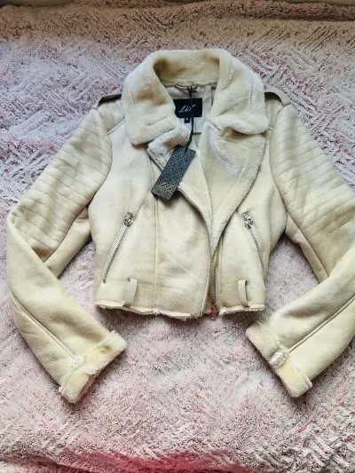 Chaqueta aviadora beige - miniatura 2