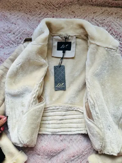 Chaqueta aviadora beige - miniatura 3