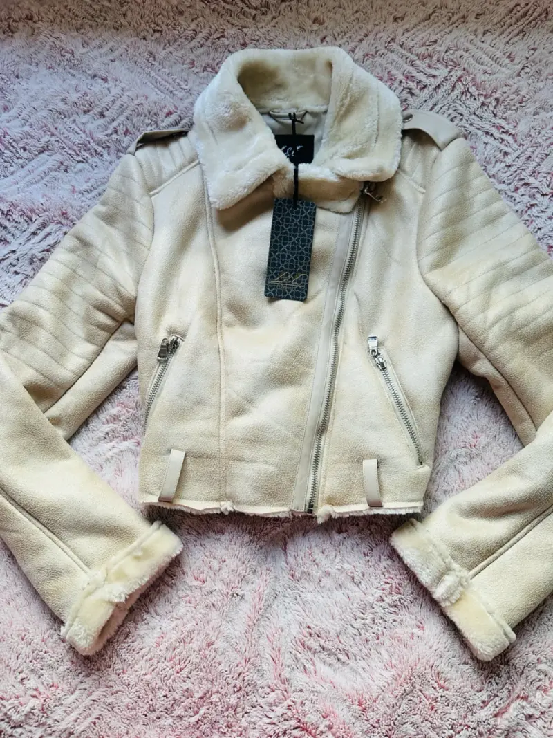 Chaqueta aviadora beige - 4