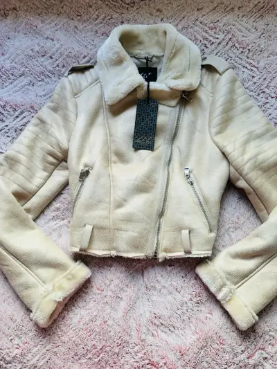 Chaqueta aviadora beige - miniatura 4
