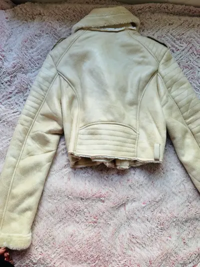 Chaqueta aviadora beige - miniatura 5