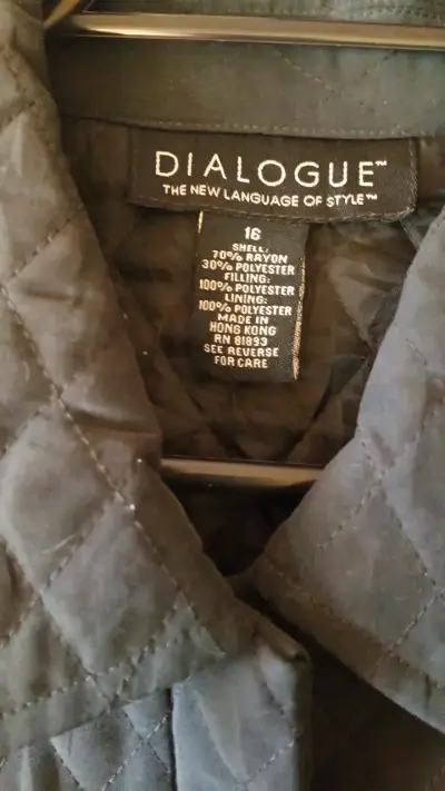 Chaqueta acolchada azul para mujer - miniatura 2