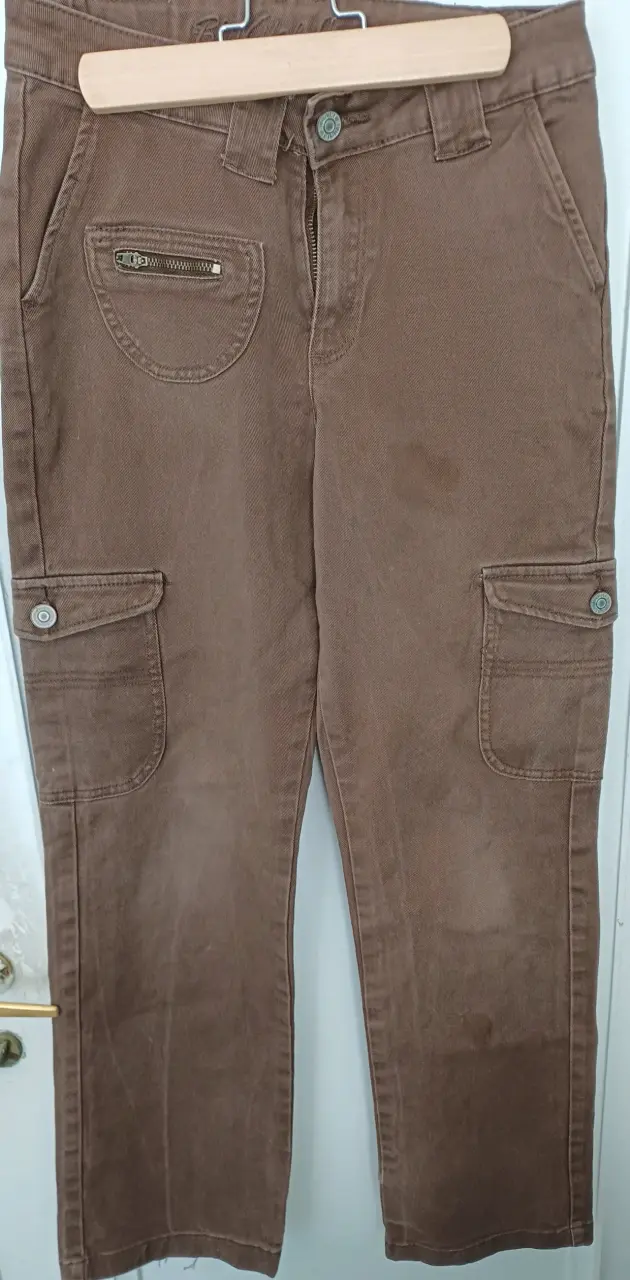 Pantalones cargo marrones Blu Girl - 2