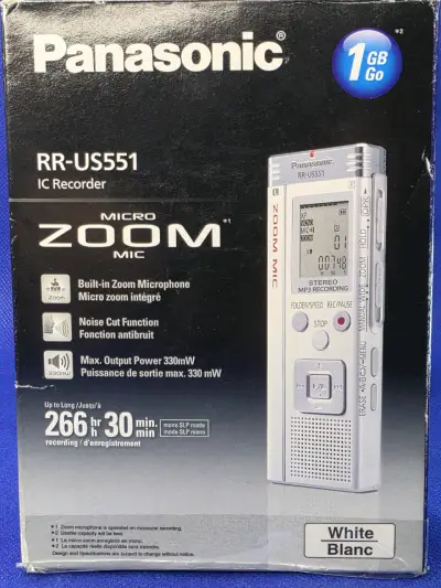 Grabadora Panasonic RR-US551 con micrófono Zoom - miniatura 5