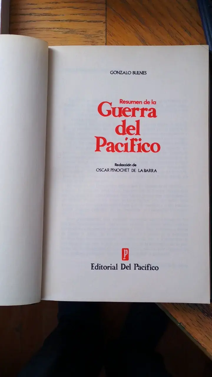 Resumen de la Guerra del Pacífico - Gonzalo Bulnes - 1