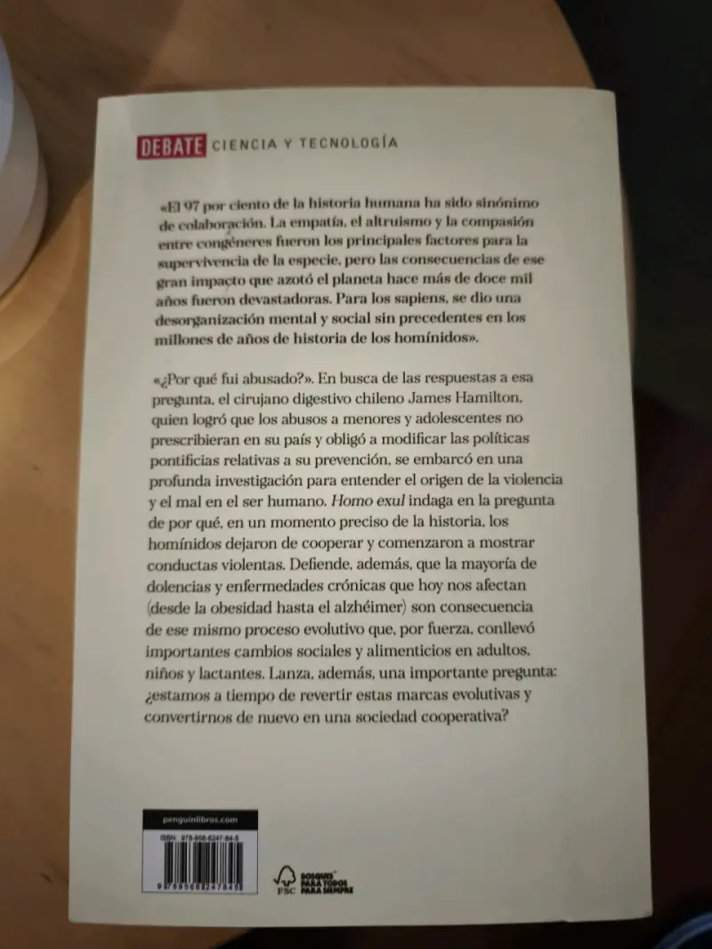 Libro 'Homo Exul' de James Hamilton - 2