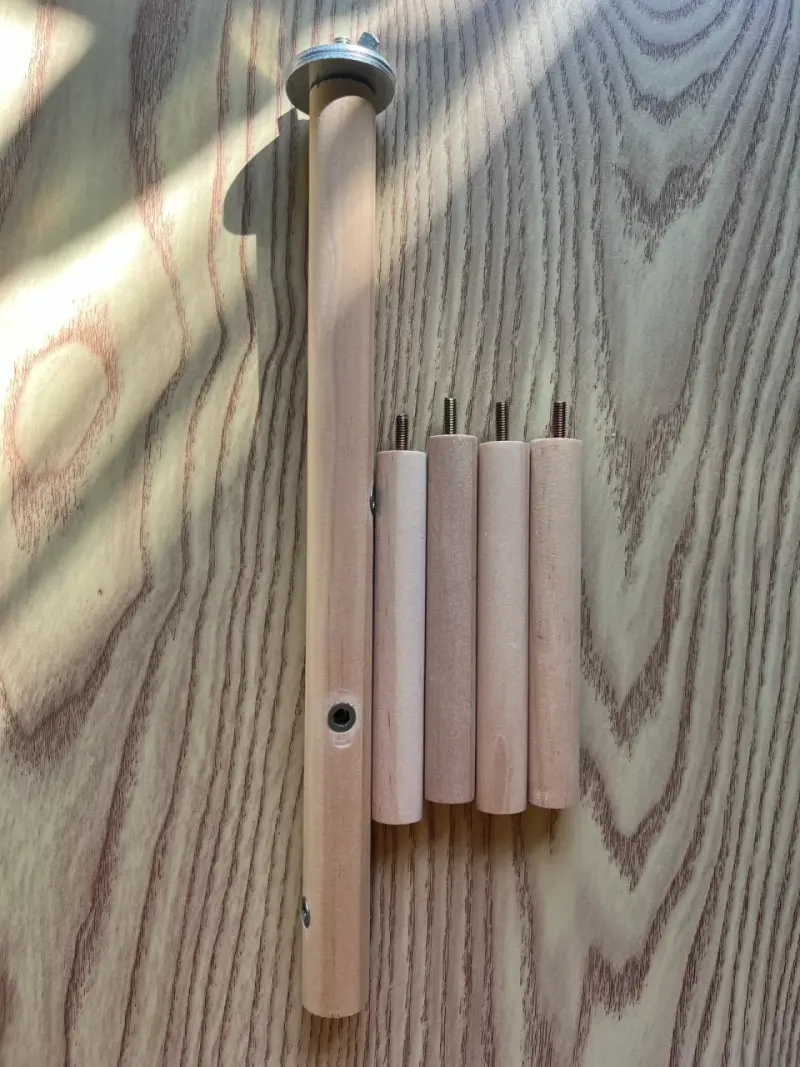 Percha espiral de madera para jaula de aves - 2