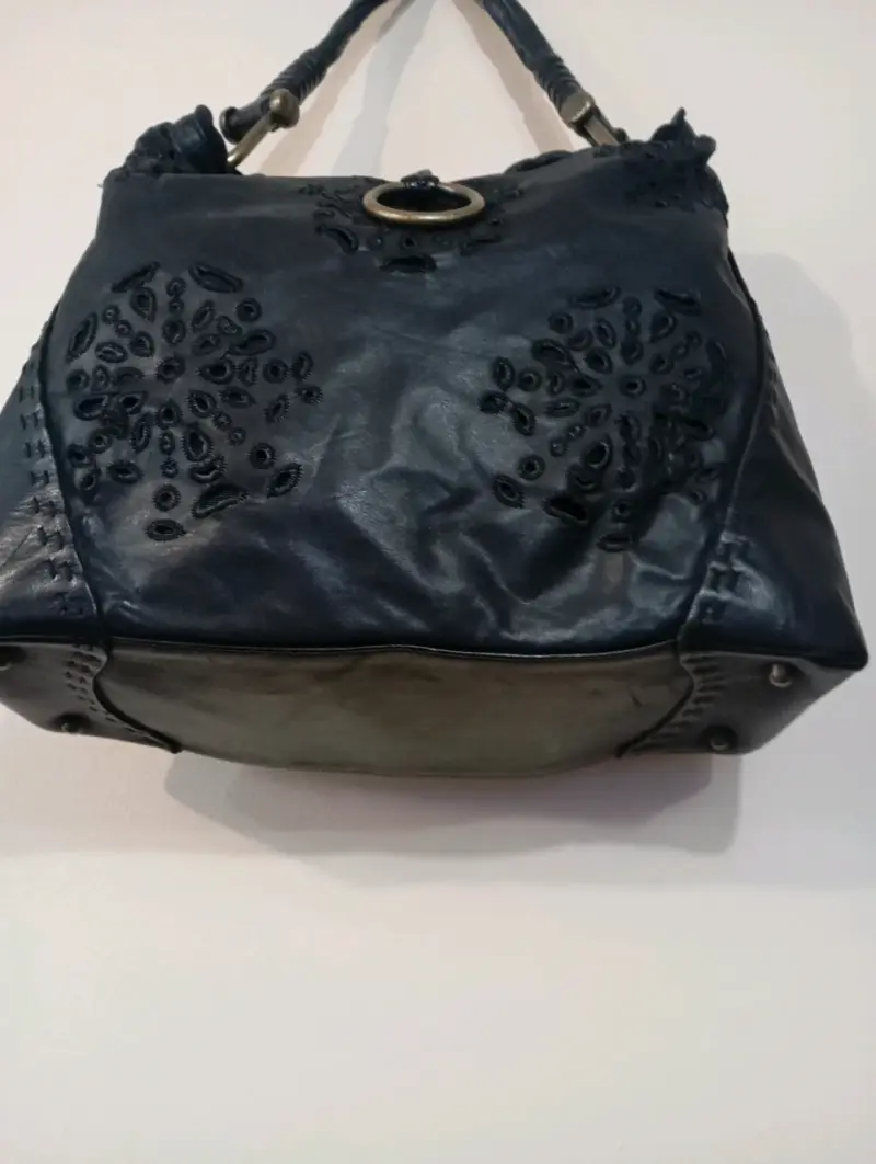Bolso de cuero bordado - 2