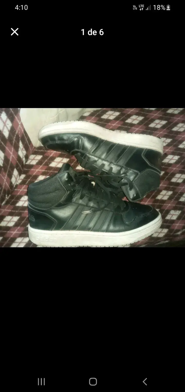 Zapatillas Adidas negras de cuero - 2