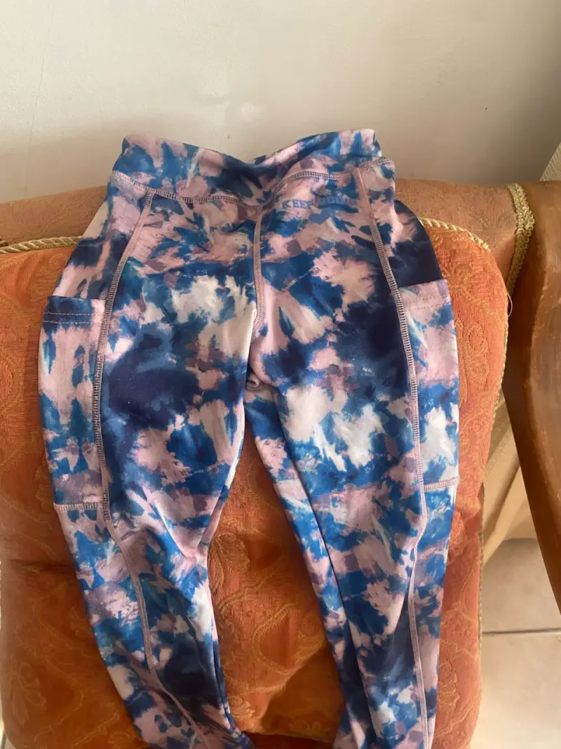 Leggings deportivos estampados tie-dye