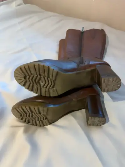 Botas Gacel de cuero marrón con tacón alto - miniatura 5