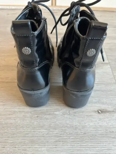 Botas negras de cuero 36 - miniatura 5