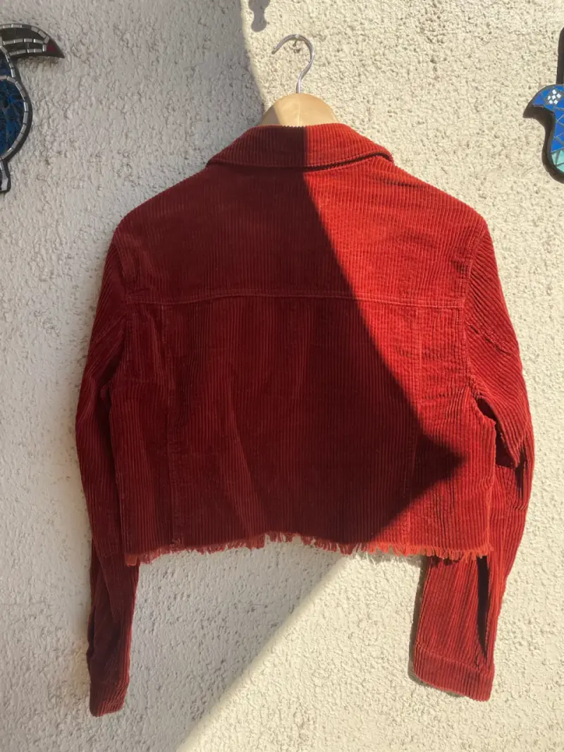 Chaqueta de cotelé corta - 2