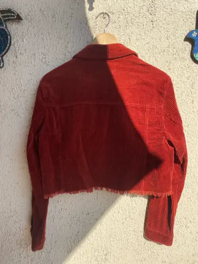 Chaqueta de cotelé corta - miniatura 2