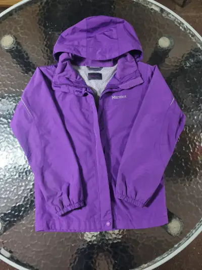 Chaqueta impermeable Marmot morada para mujer - miniatura 1