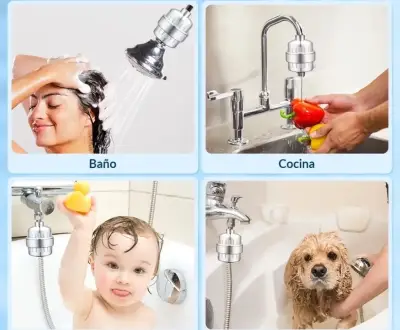 Filtro de agua para ducha cromado - miniatura 2