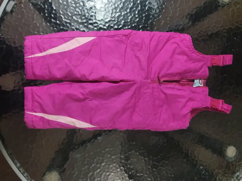 Pantalón de nieve infantil fucsia - 3