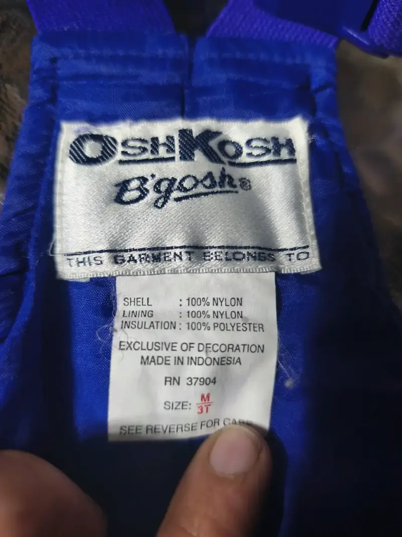 Overol infantil azul impermeable - 3