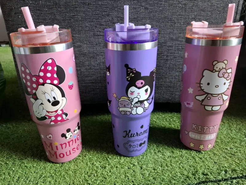 Vasos térmicos con tapa y bombilla - 2