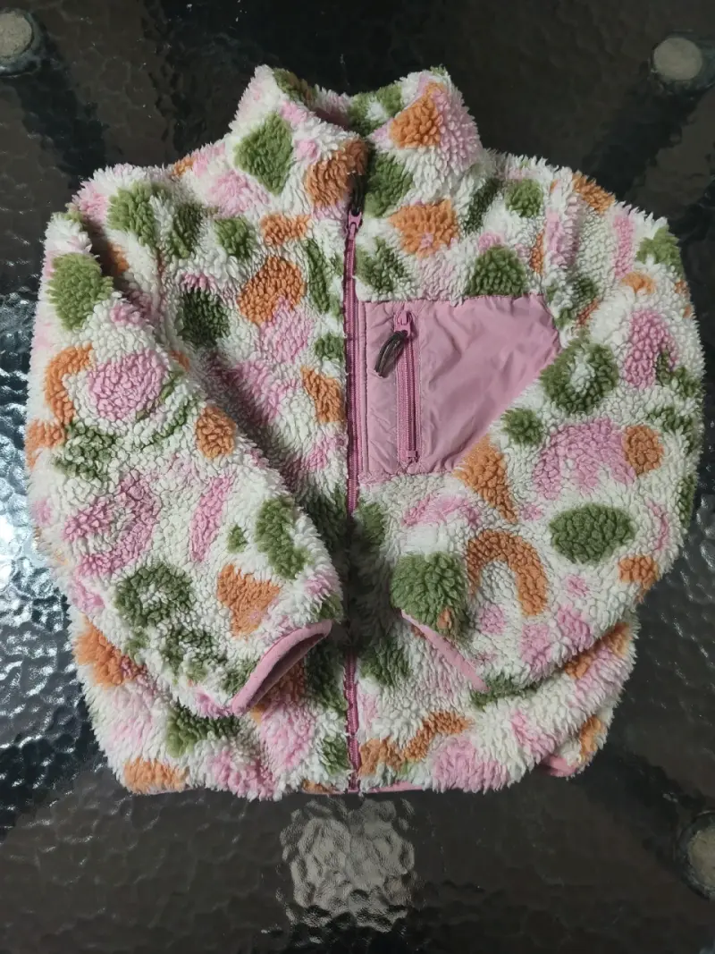 Chaqueta polar multicolor para niña - 1