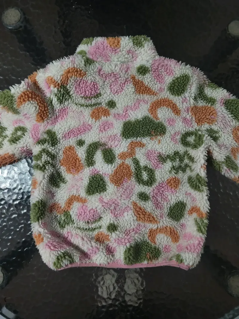 Chaqueta polar multicolor para niña - 2