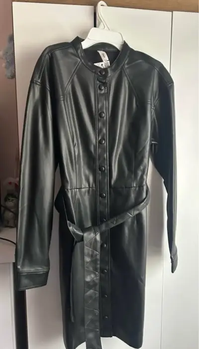 Vestido MANGO cuerina - miniatura 1