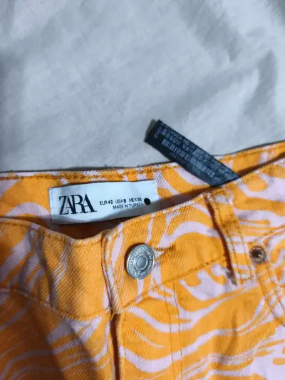 Pantalones anchos estampados naranjas - miniatura 2