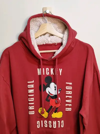 Polerón con capucha Mickey Mouse rojo - miniatura 1