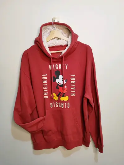 Polerón con capucha Mickey Mouse rojo - miniatura 2