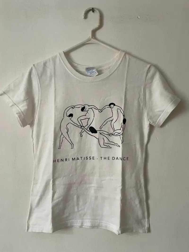 Polera blanca con diseño de Henri Matisse - 1