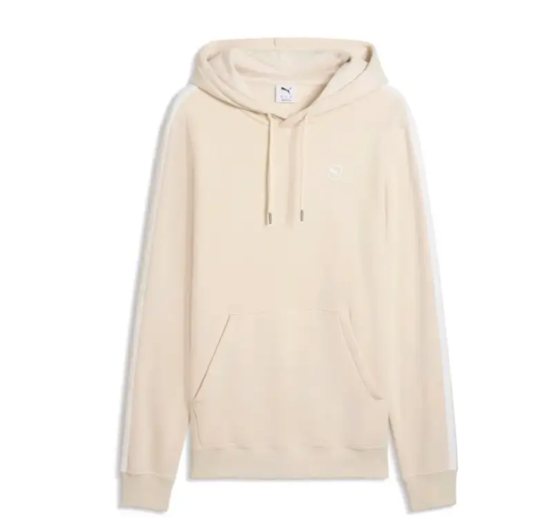 Polerón con capucha beige Puma unisex