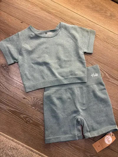 Conjunto deportivo gris Holo Fit para mujer - miniatura 1