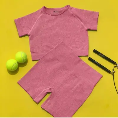 Conjunto deportivo Holo Fit rosa para mujer - miniatura 1