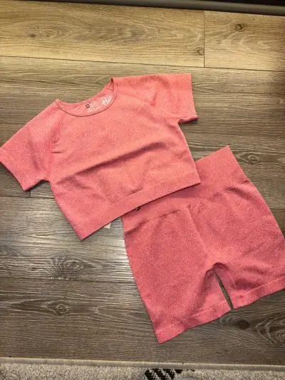 Conjunto deportivo Holo Fit rosa para mujer - miniatura 3