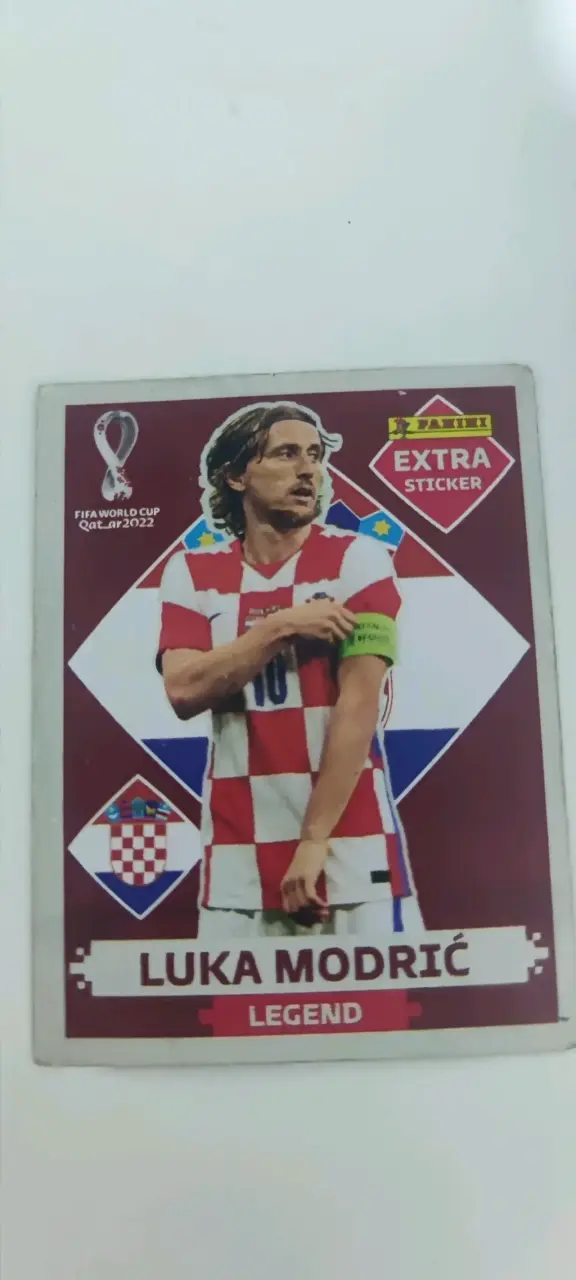 Lámina Panini Luka Modric Leyenda Mundial 2022 - 1