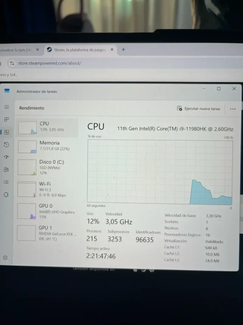 Lenovo legion 7 rtx 3080 16gb i9 32gb ram 512nvme - 4
