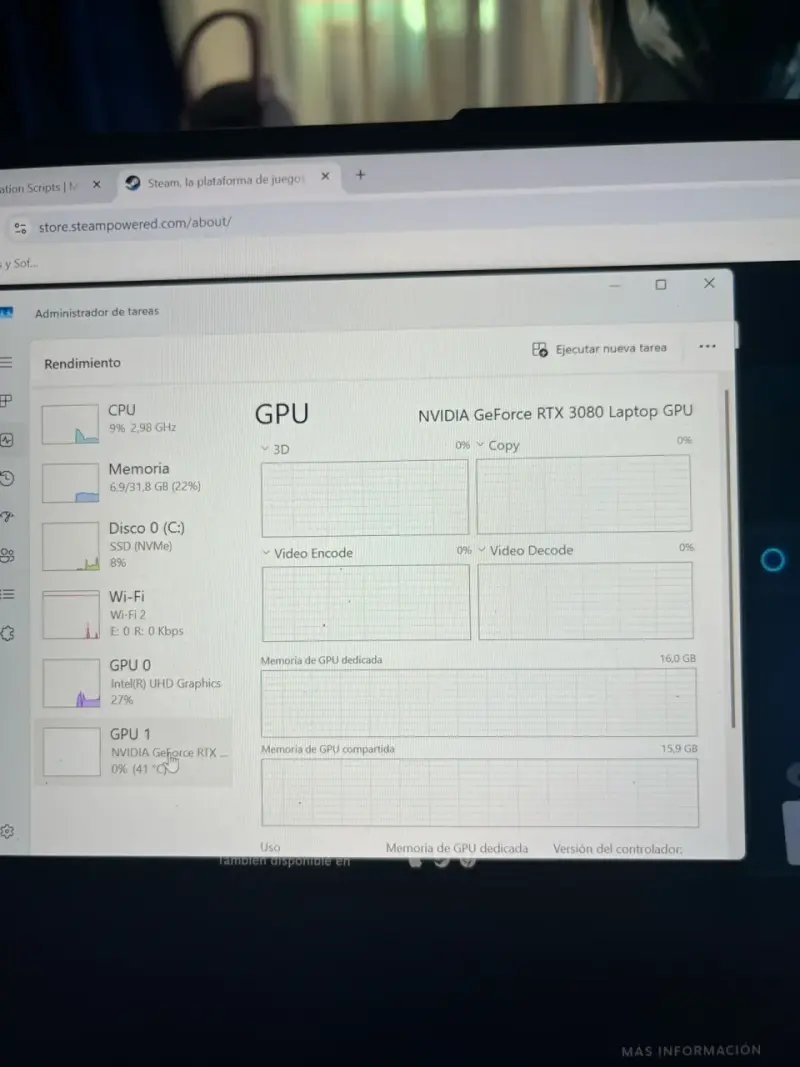 Lenovo legion 7 rtx 3080 16gb i9 32gb ram 512nvme - 5