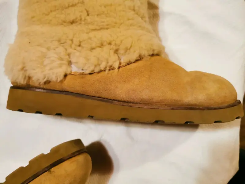 Botas de invierno forradas de lana beige - 3