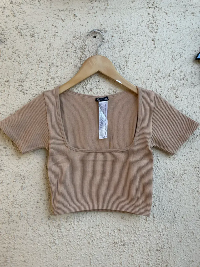 Top corto beige - 1