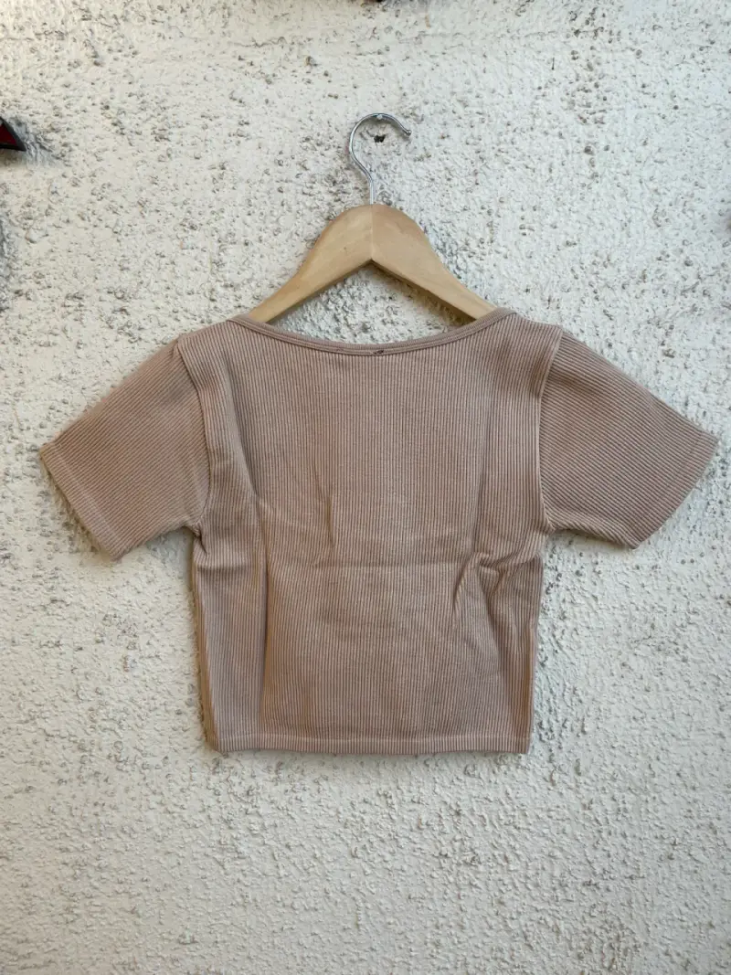 Top corto beige - 2