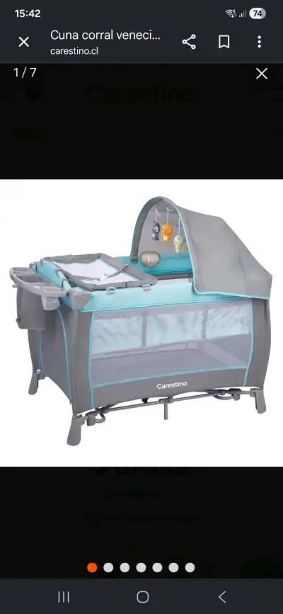 Cuna corral portátil para bebé - miniatura 3