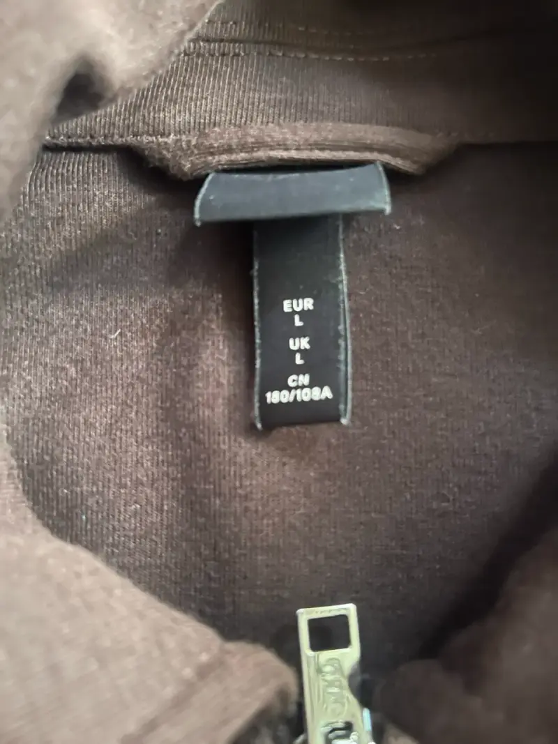Chaqueta marrón con cierre frontal H y M - 2