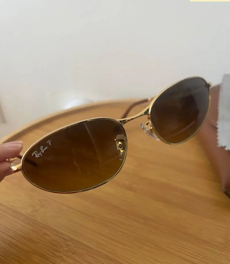 Gafas de sol Ray-Ban doradas polarizadas - 2