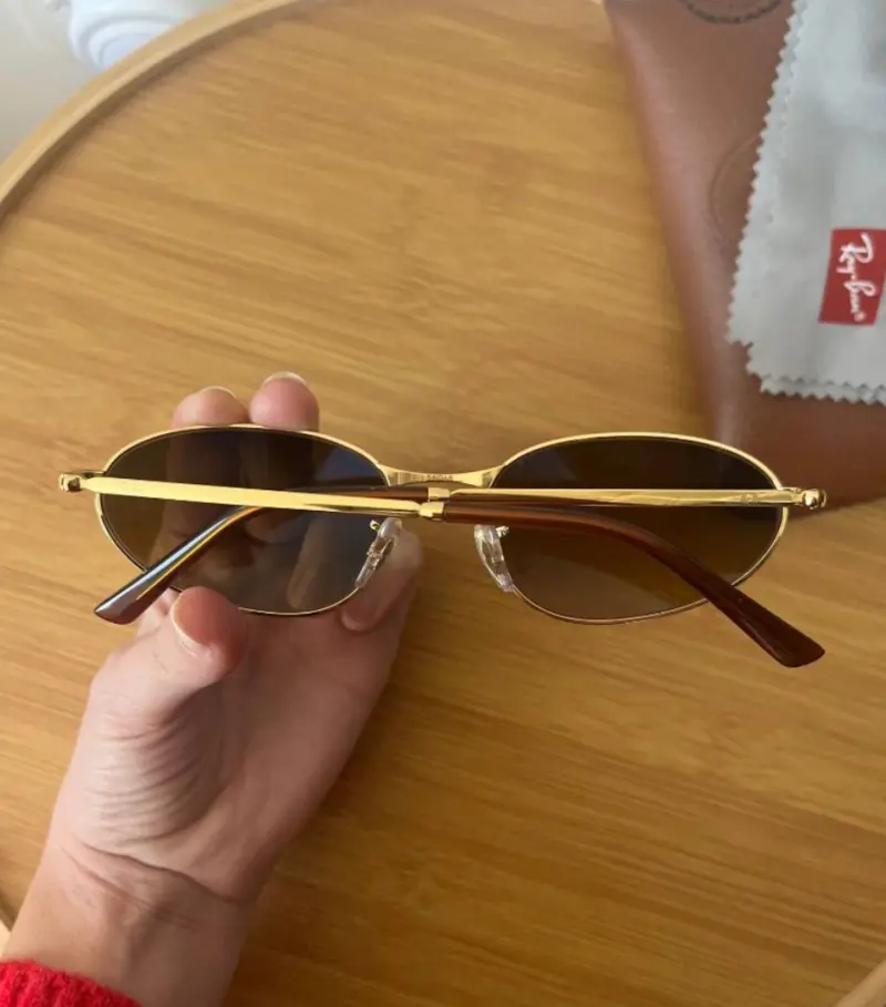 Gafas de sol Ray-Ban doradas polarizadas - 3
