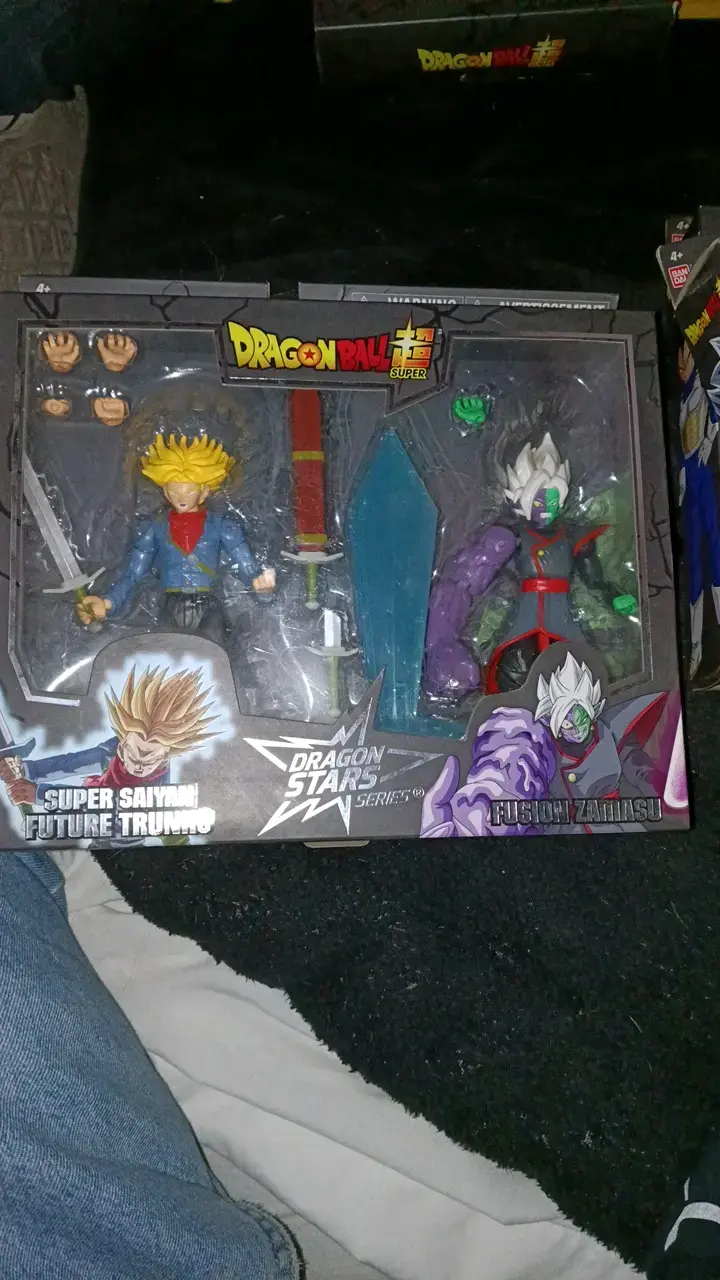 Figuras Dragon Ball Super Trunks y Zamasu